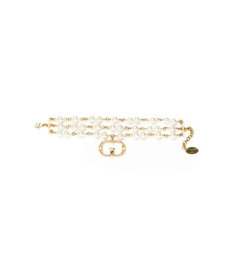 Bracciale fili di perle GC Logo - 4020
